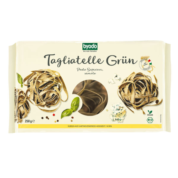 byodo Økologisk tagliatelle grøn semola 250g