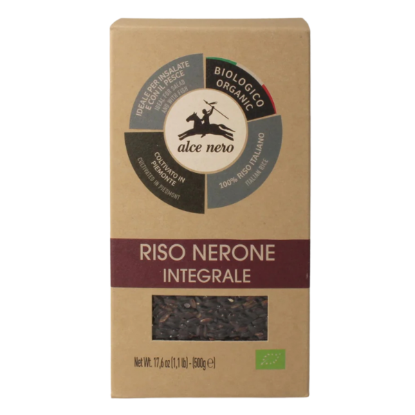 Alce Nero Økologisk sort fuldkornsris Nerone, 500 g