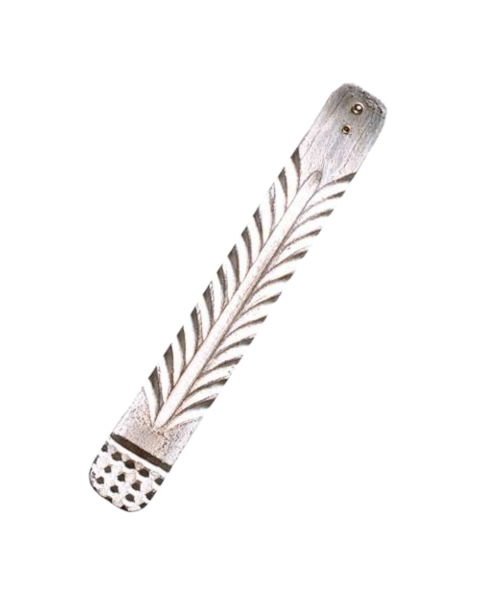 Berk Holzhalter Ornament weiß gewachst