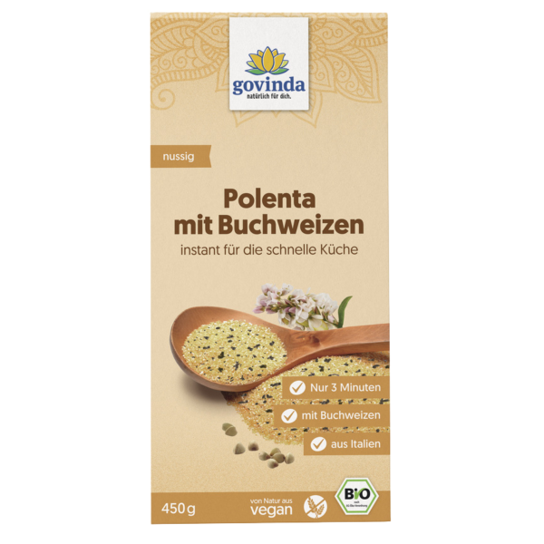 Govinda Økologisk polenta med boghvede, 450g