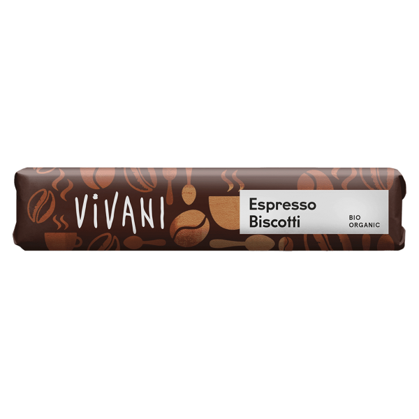 Vivani Økologisk Espresso Biscotti Chokolade Bar