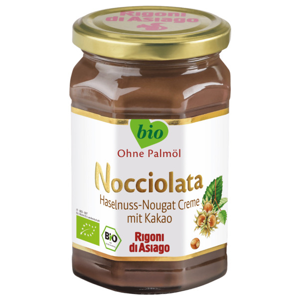 Rigoni di Asiago Økologisk Nocciolata hasselnøddecreme uden mælk, 0,65 kg