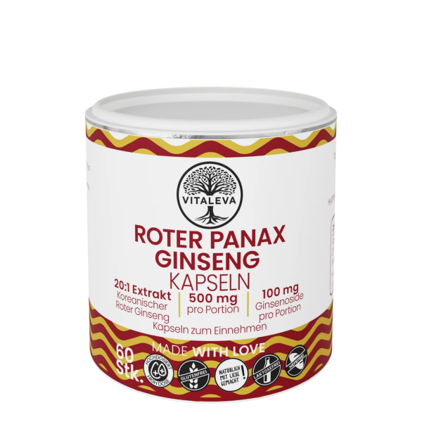 VITALEVA Bio Roter Panax Ginseng Kapseln