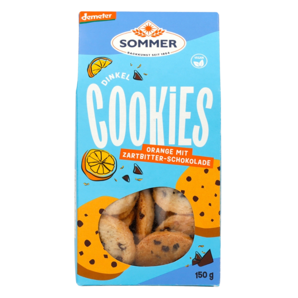 Sommer Økologiske spelt chokolade appelsin cookies