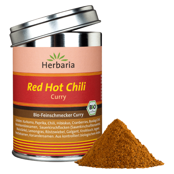 Herbaria Økologisk rød stærk chili karry, 80g