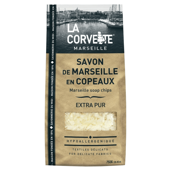 La Corvette Savon de Marseille Extra Pure sæbeflager i pose, 750 g
