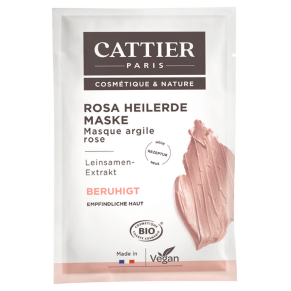 Cattier Pink healing clay maske til følsom hud - engangsbrug