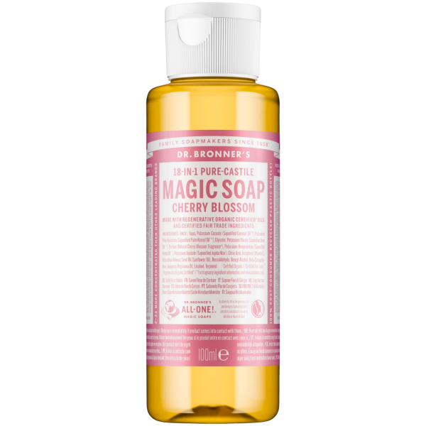 Dr. Bronners  Kirsebærblomst Magic Soap 18-i-1, 100 ml