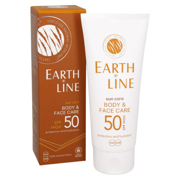 Earth Line Økologisk mineralsk solcreme SPF 50, 100ml