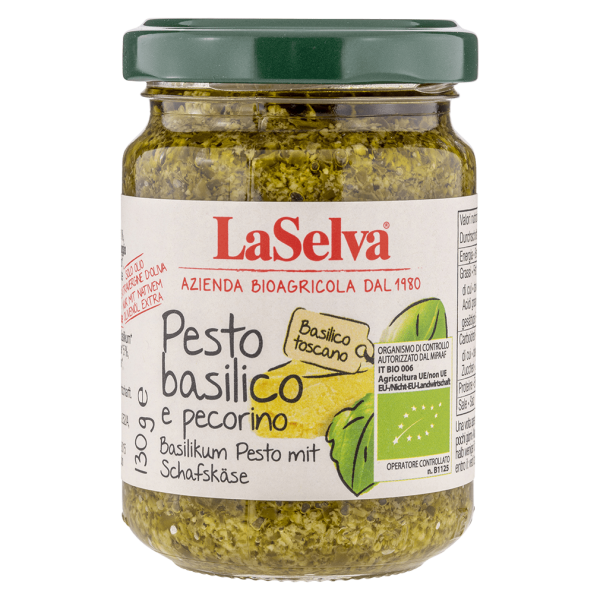 LaSelva Økologisk basilikumpesto med pecorino