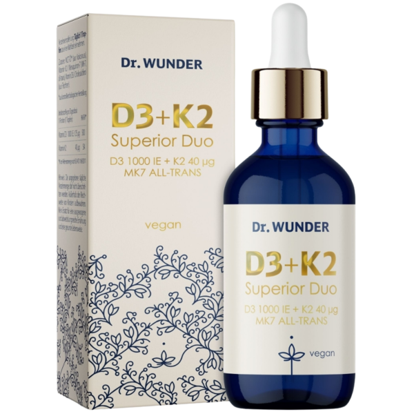 Dr. Wunder Vitamin D3+K2 Kids Duo 1.000 IE dråber + vegansk
