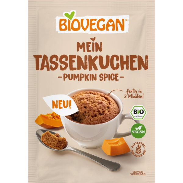 Biovegan Bio Tassenkuchen Pumpkin Spice