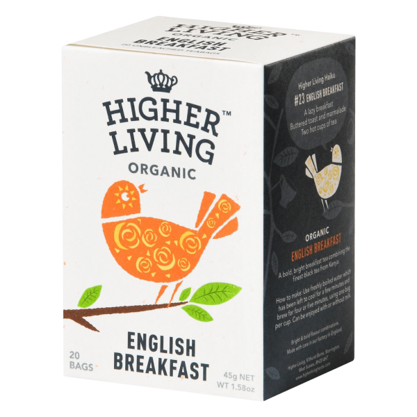 Higher Living Økologisk engelsk morgenmad, 20Btl