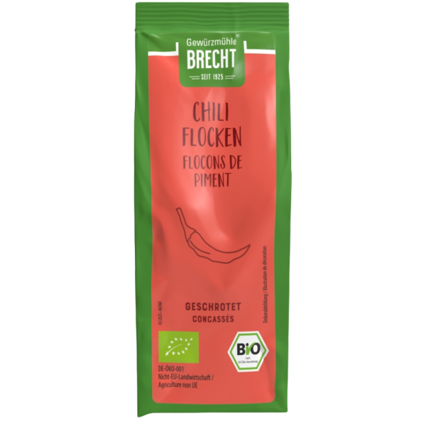 Gewürzmühle Brecht Bio Chili Flocken geschrotet