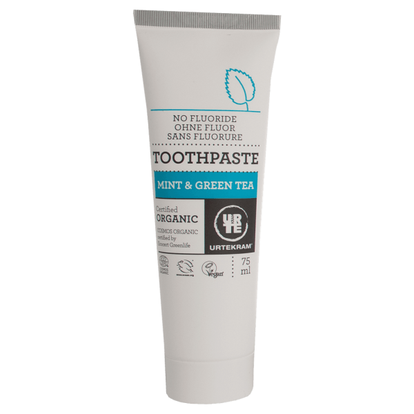 Urtekram Tandpasta Mint &amp; grøn te, 75ml