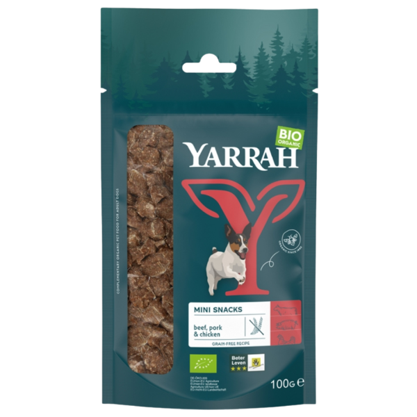 Yarrah Økologiske minisnacks til hunde