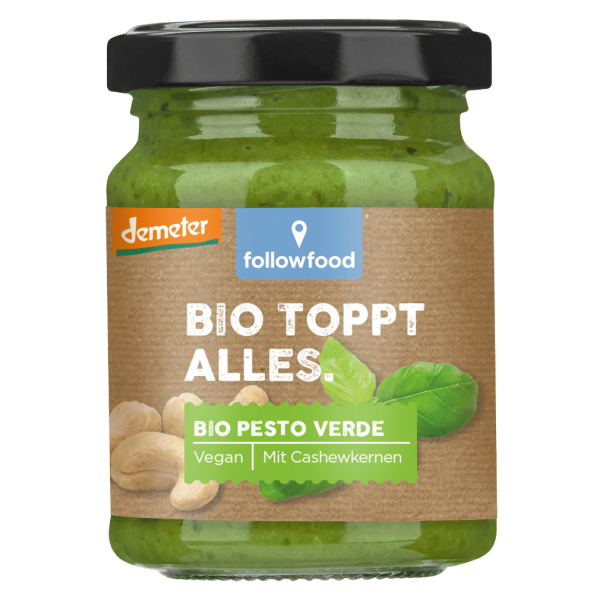 followfood Økologisk pesto med basilikum og cashewnødder