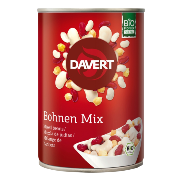 Davert Davert bønneblanding færdigkogt, økologisk