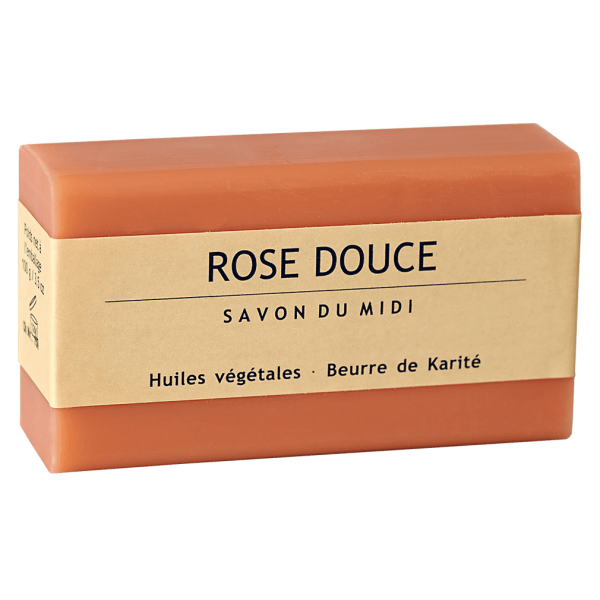 Savon Du Midi Sæbe med Shea Butter Rose Douce 100g