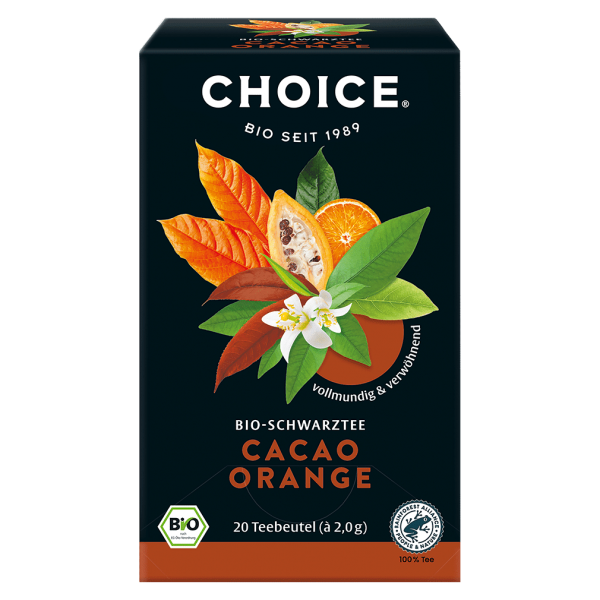 CHOICE Økologisk kakao appelsin sort te