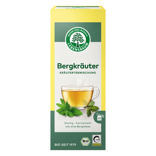 Lebensbaum Bio Bergkräuter Tee, 20 Beutel