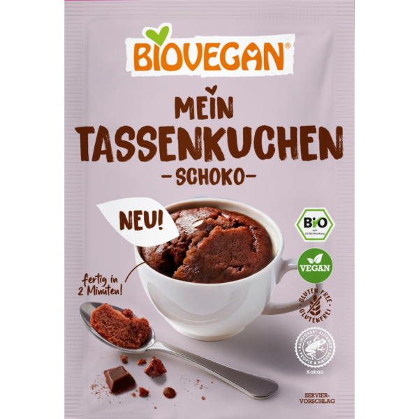 Biovegan Bio Tassenkuchen Schoko