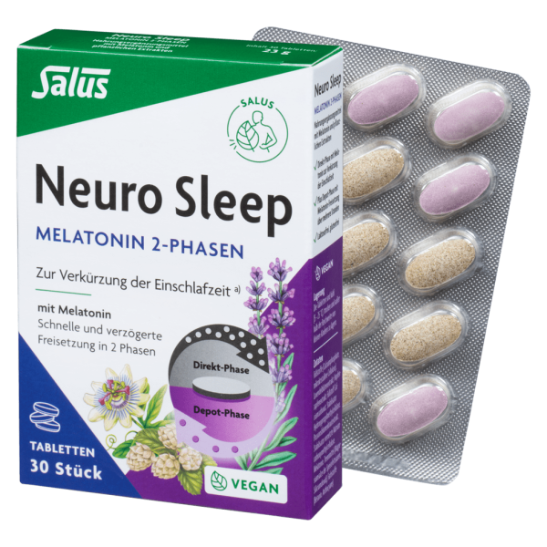 Salus Neuro Sleep Melatonin 2-fase tabletter
