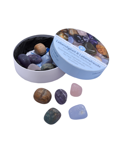 Berk Wassersteine in Geschenkdose - 5 Elemente Mischung