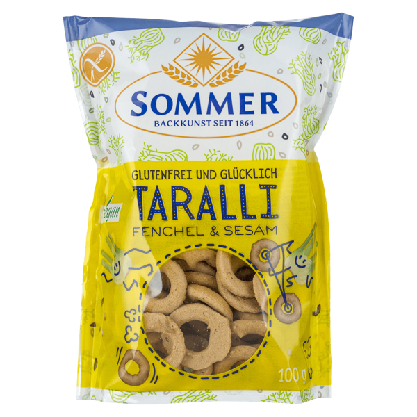 Sommer Økologisk Taralli Fennikel &amp; Sesam