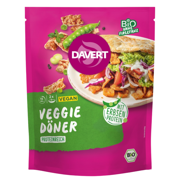 Davert Økologisk vegansk dønerstrimler af ærteprotein