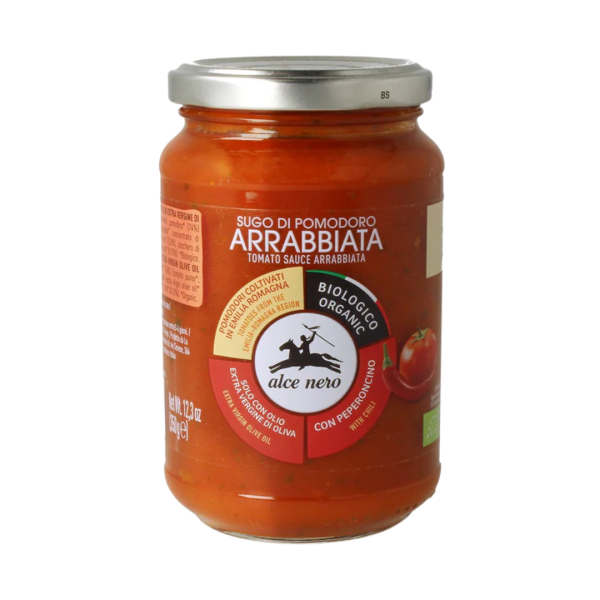 Alce Nero Økologisk tomatsauce med basilikum, 350 g