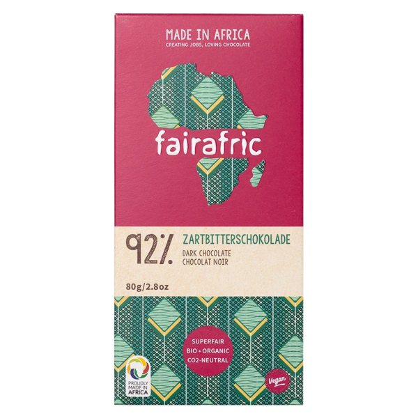 fairafric Økologisk mørk chokolade 92