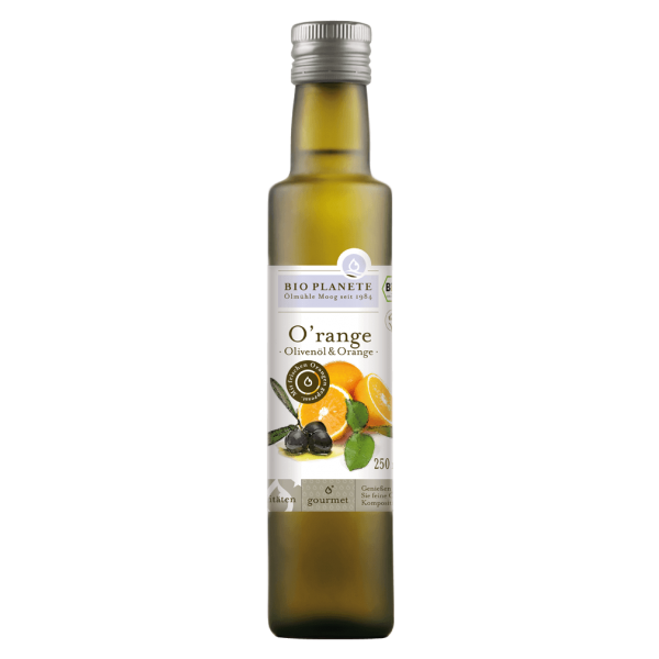Bio Planète Økologisk O&#039;range olivenolie &amp; appelsin, 250 ml