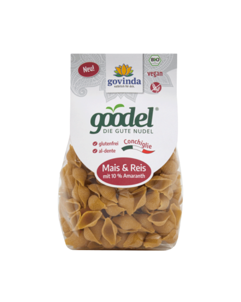 Govinda Bio Goodel Conchiglie Mais &amp; Reis, 10% Amaranth, 250g