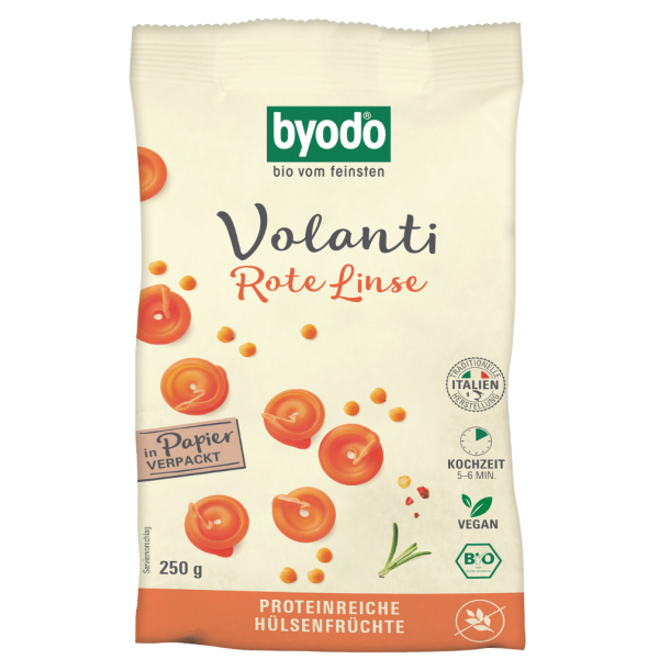 byodo Økologiske Volanti røde linser 250g