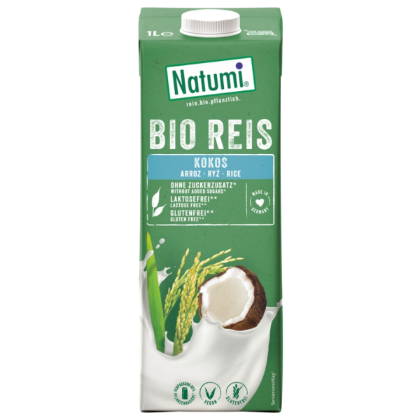Natumi Økologisk ris-kokosdrik med ris og kokos