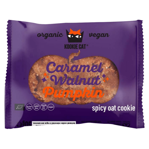 Kookie Cat Økologisk karamel valnødde græskar Cookie
