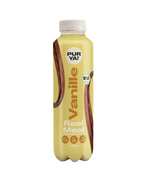 PURYA! Bio Trinkmahlzeit Real Meal, Flasche - Vanille 2.0