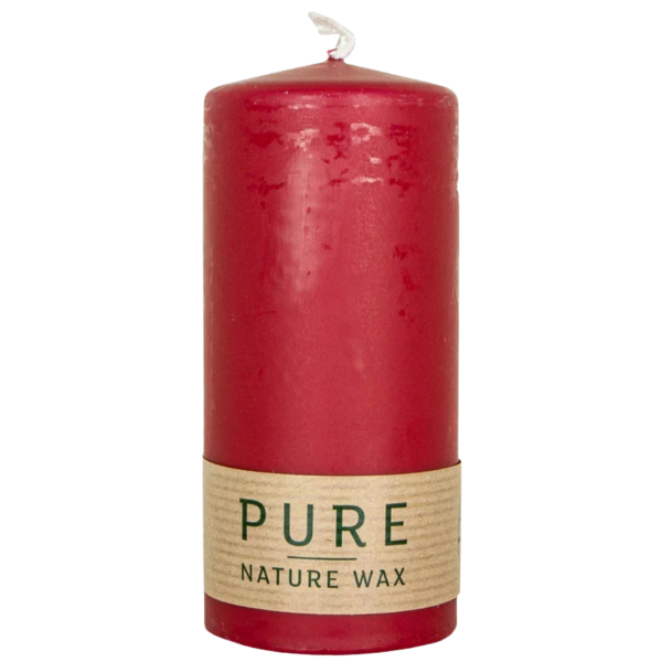 Richard Wenzel PURE Safe Candle 130x60mm, karminrot
