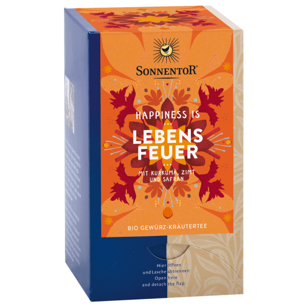 Sonnentor Økologisk Happiness is ... Lebensfeuer Tea, 18Btl