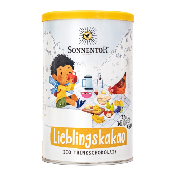 Sonnentor Bio Lieblingskakao TrinkschokoladeBio-Bengelchen®, 300 g, Dose