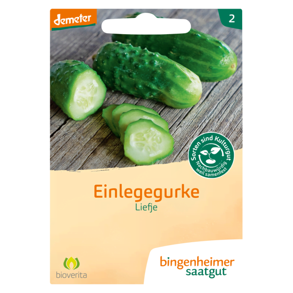 Bingenheimer Saatgut Økologisk syltet agurk, Liefje