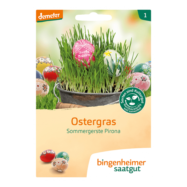 Bingenheimer Saatgut Økologisk påskegræs, vårbyg Pirona