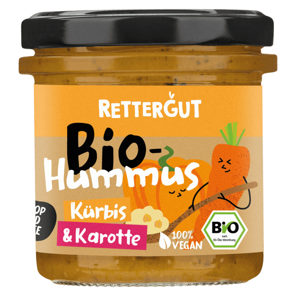 Rettergut Økologisk hummus med græskar og gulerod