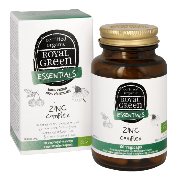 Royal Green  Økologisk zinkkompleks med guava og acerola, 60 kapsler