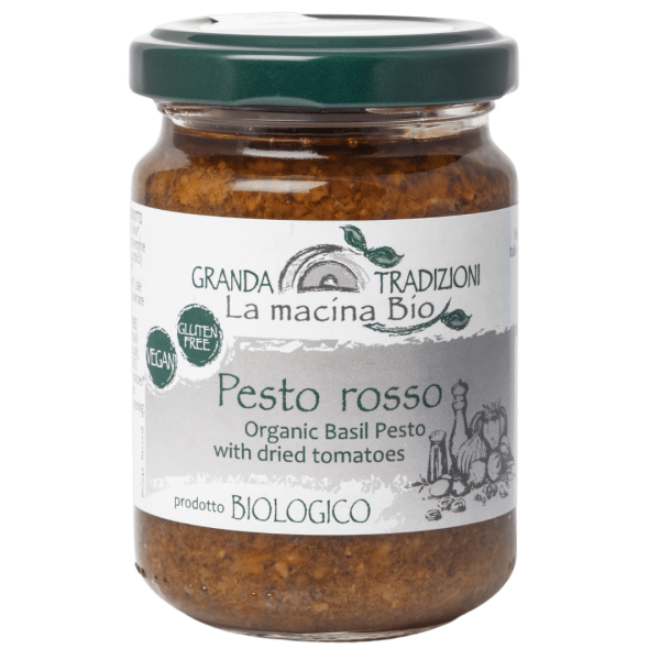 Granda Traditioni Økologisk pesto rosso med soltørrede tomater, 130 g