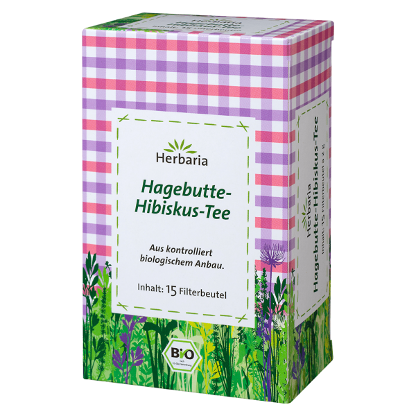 Herbaria Økologisk hyben-hibiscus te, 15 filterposer