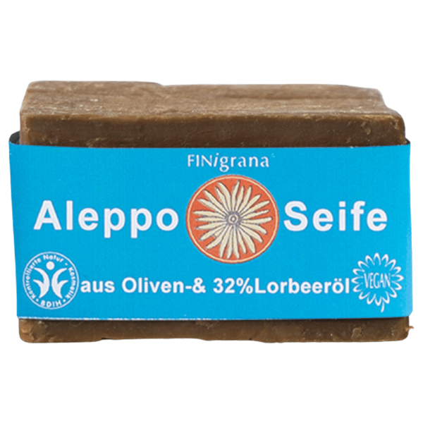 Finigrana Alepposeife Olive mit 32 % Lorbeeröl