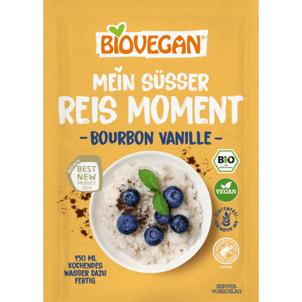 Biovegan Bio Mein süßer Reismoment, Bourbon-Vanille, 56g