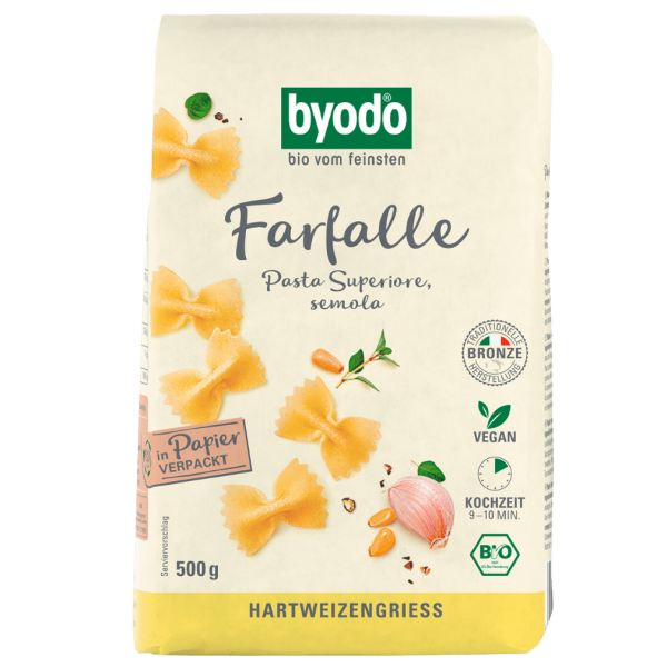 byodo Økologisk Light Farfalle, 500g